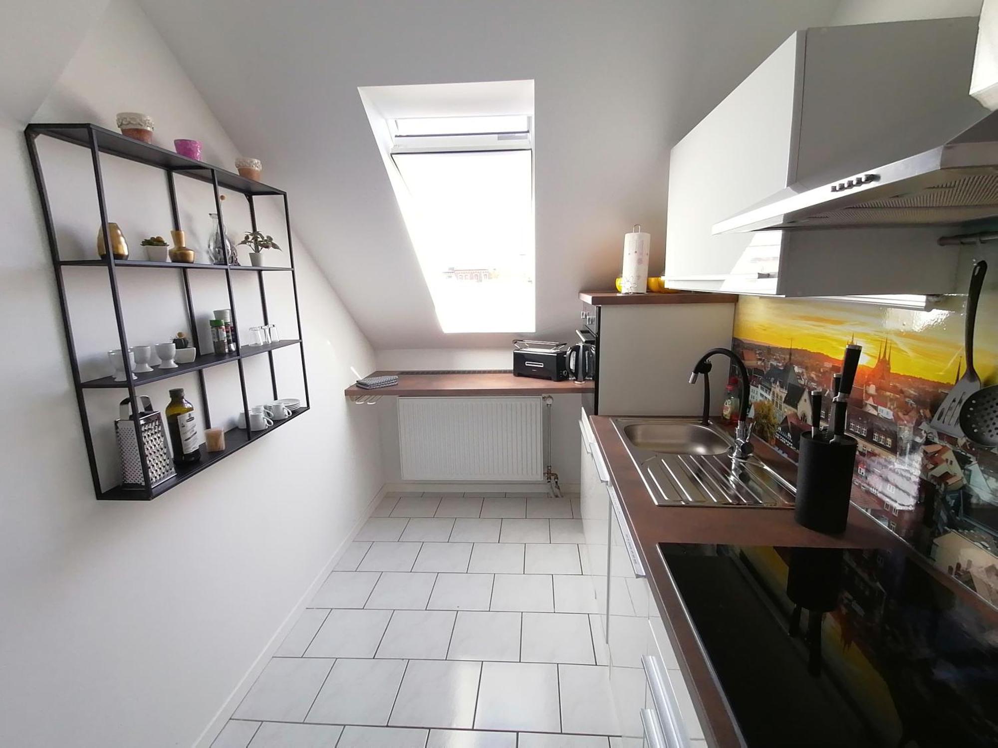 Auszeit2 Erfurt - Stilvolle Dachwohnung Mit Parkplatz - Zentrumsnah ภายนอก รูปภาพ